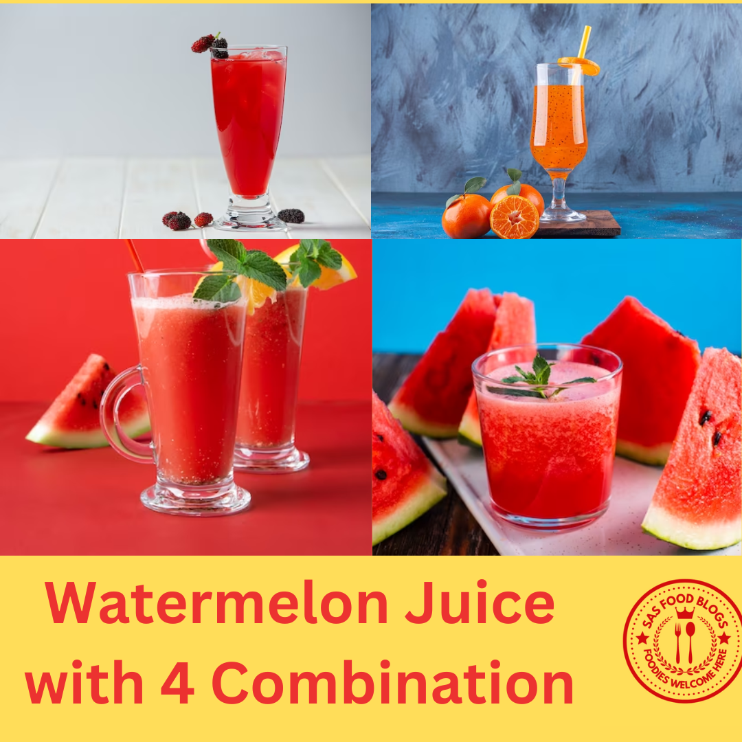 Watermelon Juice with 4 Combination