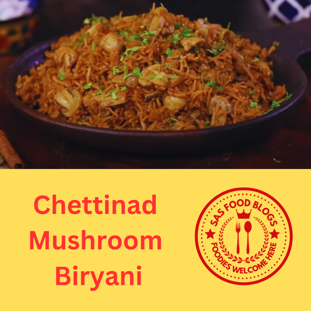 Chettinad Mushroom Biryani